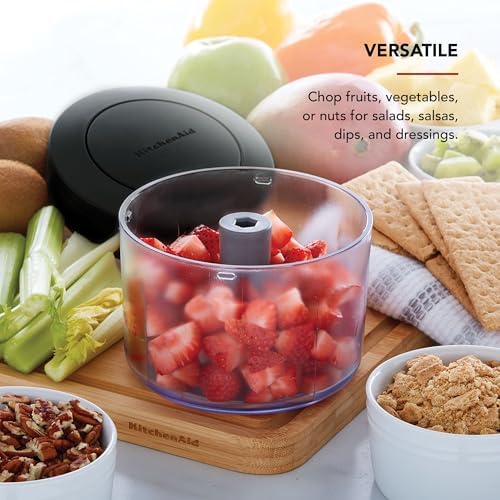 KitchenAid Manual Food Chopper, 3.8 Cup, Black
