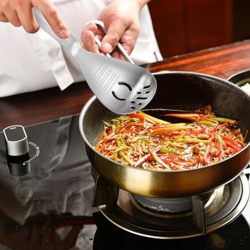 5 in 1 Multifunction Cooking Spoon,304 Stainless Steel Egg Slotted