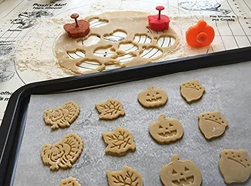 R&M Autumn Theme Pastry & Cookie Stamper set of 4. Assorted Designs & Colors - Image 14