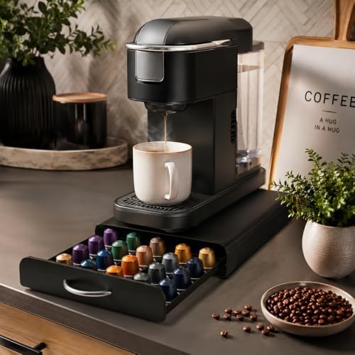 Coffee Pod Holder Drawer for Nespresso, 45 Pods
