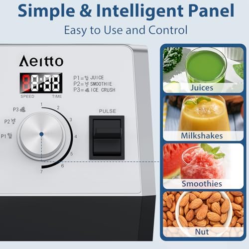 Aeitto 1800W Blender, 68Oz Jar