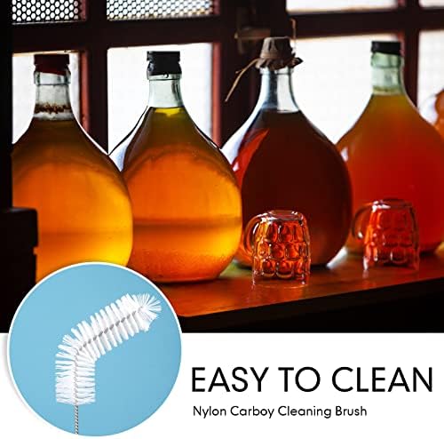 2 Pcs Nylon Carboy Cleaning Brush 13 Inch Long Gallon Jug Brush