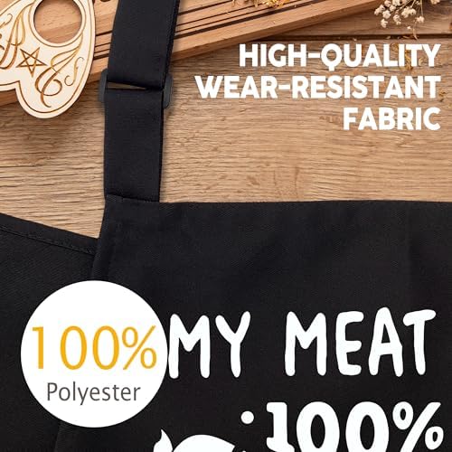 Funny Aprons for Men with 2 Pockets, Cooking Apron for Dad, Gag Gifts