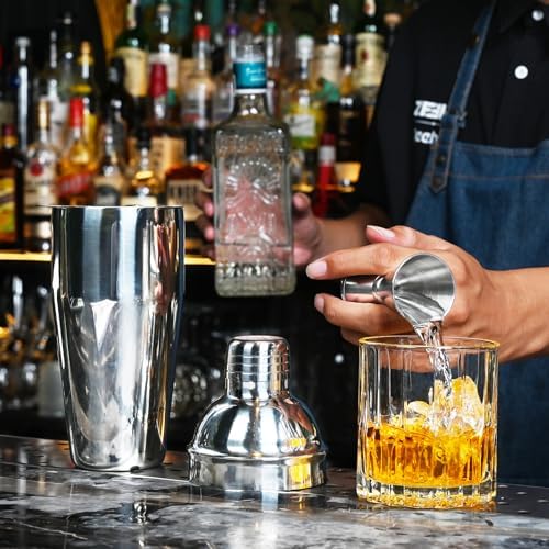 FrutPunch Cocktail Shaker Set, 8-piece Bar Set, Practical Bartender