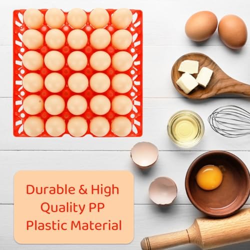 12 Pack Plastic Egg Trays, 30-Egg Flats