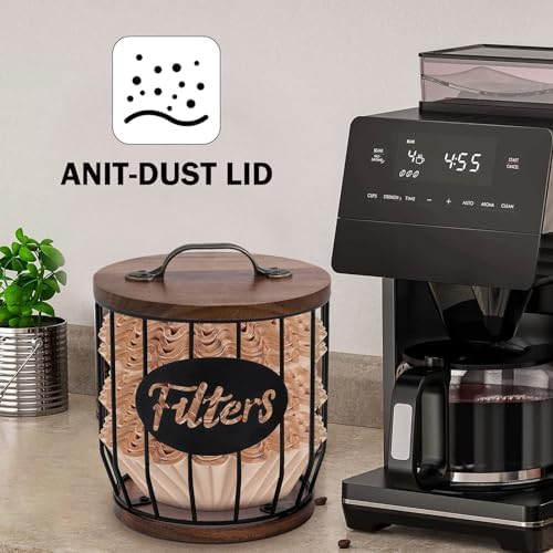 Coffee Filter Holder, Coffee Pod Storage Coffee Filter Dispenser Large