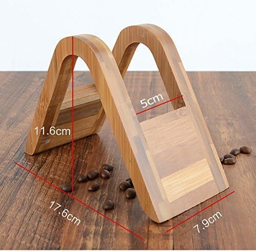 Bamboo Coffee Filter Holder - Storage Rack & Stand for 4 Filter Papers