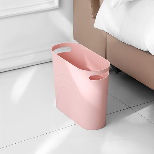 rejomiik Small Trash Can, 3.5 Gallon Slim Garbage Can Plastic Waste Basket - Image 4