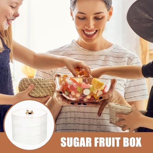 SOLUSTRE Multi-layer Candy Box Snack Container with Dividers 3-tier