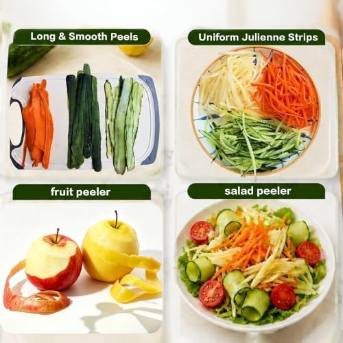 Vegetable Peeler Set, 2PCS Y & I Peeler for Kitchen, 4-in-1