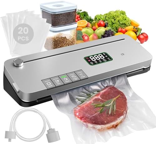 Food Vacuum Sealer Machine, 75kPa, 20 Bags