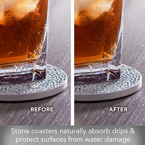Thirstystone Drift Marks 4 Pack Absorbent Stone Coasters
