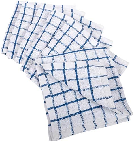 KAF Home Pantry 100% Cotton Checkered Grid Dish Cloths | Set of 6, 12