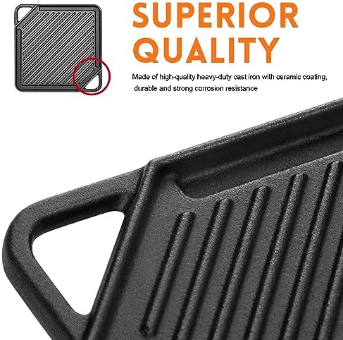 GGC Cast Iron Reversible Griddle