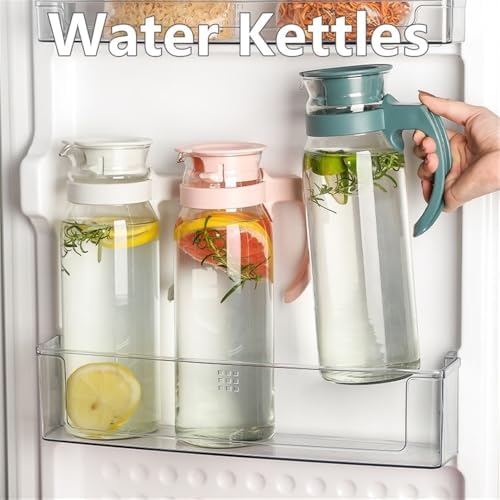 Drinking 1400ml Glass Water Kettles with Lid and Handle