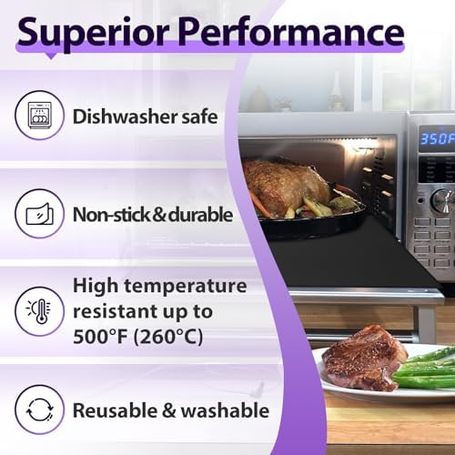 8 PCS Toaster Oven Liner for Nuwave Bravo Air Fryer Toaster Smart