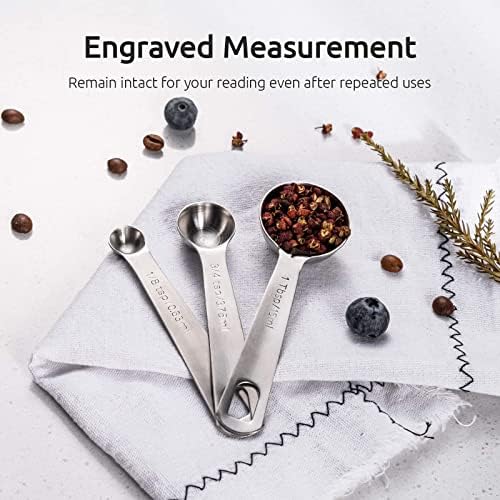 U-Taste 18/8 Stainless Steel Measuring Spoons Set of 9 and