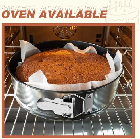 4 Pcs 6 Inch Nonstick Springform Cheesecake Pan with Removable Bottom