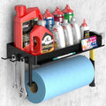 SUNTECH Garage Paper Towel Holder with Shelf, Black