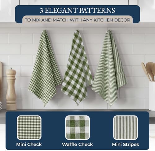LANE LINEN Kitchen Towel and Pot Holder Sets 20 Pc - Eco Friendly