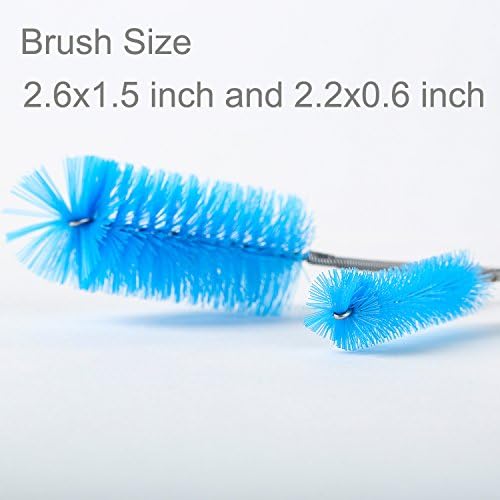 Aquarium Filter Brush Set, Flexible Double Ended Bristles Hose Pipe