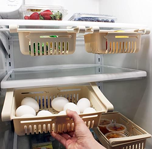 Fenzer Adjustable Drawer for Fridge Kitchen Organizer Adjustable