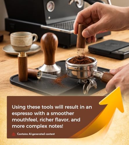 51mm Espresso Tamper & Distributor Kit, Stirrer Espresso Distribution