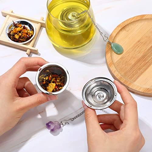 Vesici 6 Sets Tea Infusers Strainers for Loose Tea 2 inch, Elegant