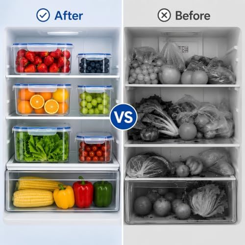 3 Pcs Fruit Storage Containers for Fridge