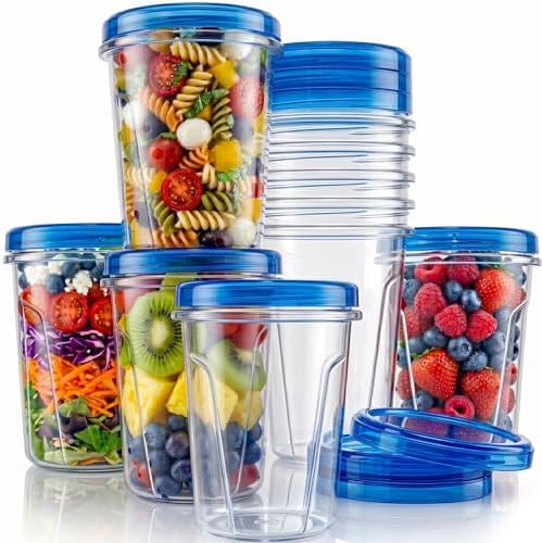 Tafura Freezer Storage Containers, 10 Pack, 32 Oz