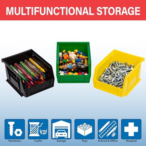 Akro-Mils AkroBins Plastic Storage Bins, 5"x4"x3", 6-Pack