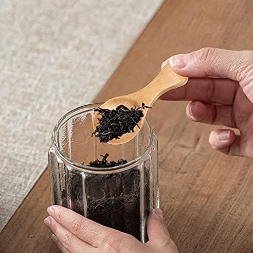 12 Pieces Small Wooden Spoon, SourceTon 3.35 Inches Salt Spoon Honey