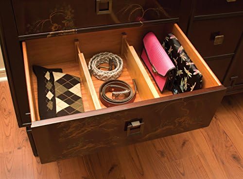 Lipper International 8895 Bamboo Wood Custom Fit Adjustable Dresser