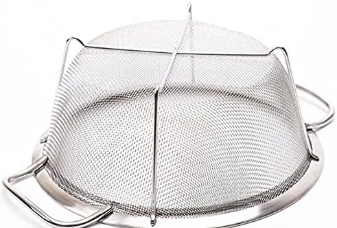 AJIODA Stainless Steel Mesh Colander Strainer Basket, 2.5 Quart Fine