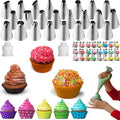 Icing Piping Tips Set,Stainless Steel Frosting Piping Kit,Pastry Cake