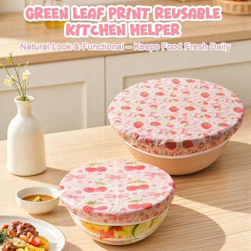 2-Pack Reusable Beeswax Bowl Covers, 10/12 Inch