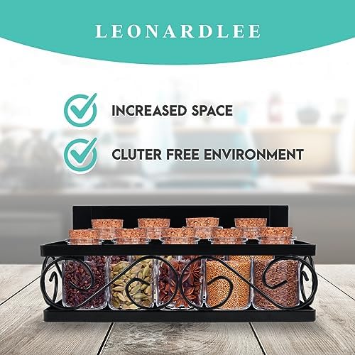 LEONARDLEE Magnetic Spice Rack, Pack of 2