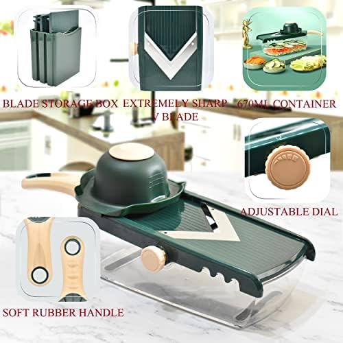 NACOLUS Adjustable Mandoline Slicer with Container