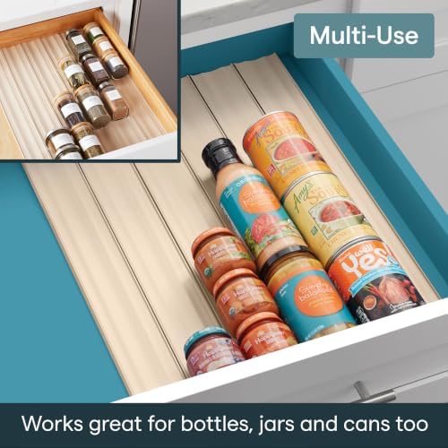 YouCopia SpiceLiner Adjustable Spice Drawer Liner, 10ft Roll