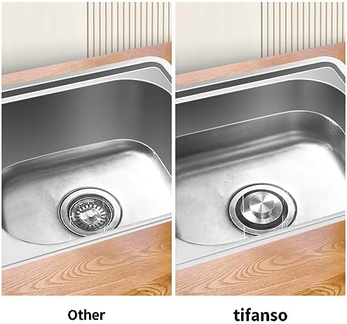 Tifanso 2PCS 3.34" Stainless Steel Kitchen Sink Stopper for 3-1/2"