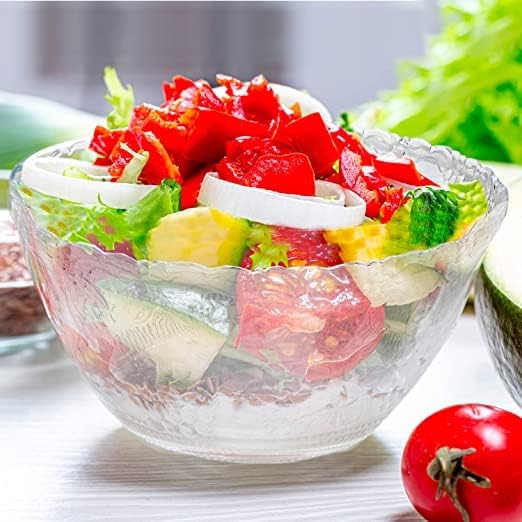 S.G Premium Quality 2 Gallon / 8 Quart Clear Plastic Punch Bowl by SGInc