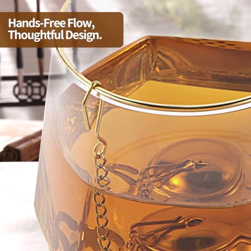 2 Pack Tea Infusers with Spoon, Loose Leaf Tea Strainer, Teapot Design