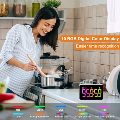 PERSUPER Kitchen Digital Timer, Rechargeable, Vibration Mode