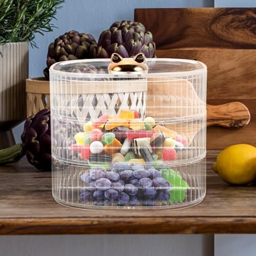 Multi-layer Candy Box Snack Storage Organizer with Compartments