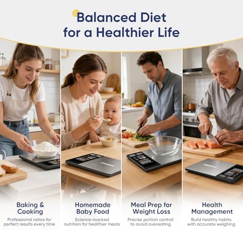 Smart Food Scale with Nutritional Calculator, Free APP with 24