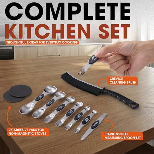 Magnetic Stove Top Shelf 30 Inch - Stainless Steel Over Stove Spice