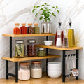 3-Tier Bamboo Corner Organizer Shelf
