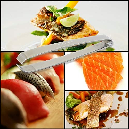 Kwizing 4 3/4" Stainless Steel Fish Bone Tweezers