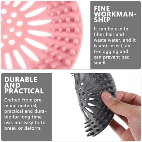 10pcs Kitchen Hair Catcher Drain Cover Set Disposable Bathroom Sink