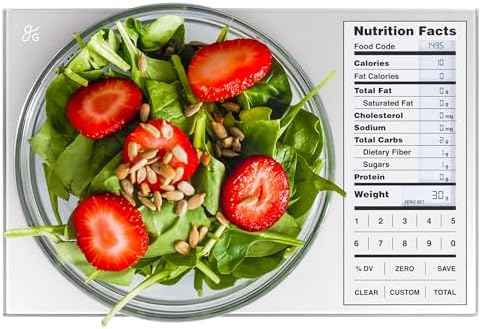 Greater Goods Food Scale with Nutrition Calculator, 2,000 Codes